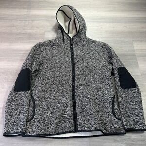 Merrell Jacket Mens XL Gray Hooded Full Zip Fleece Lined M-Select Regulate